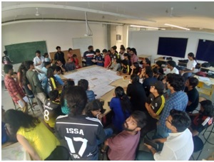 Students in learning environment